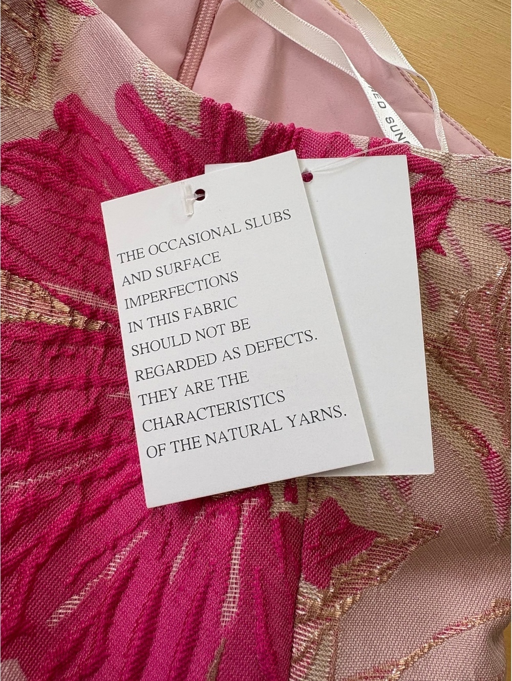 NWT Alfred Sung Leanor Pink Metallic Floral Jacquard One Shoulder Gown 12 - Picture 7 of 11